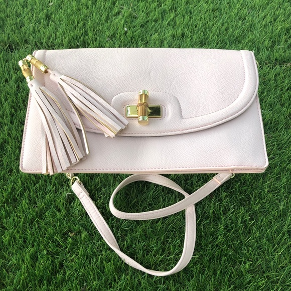 NEW Olivia & Joy Bamboo clutch crossbody purse - Picture 12 of 17